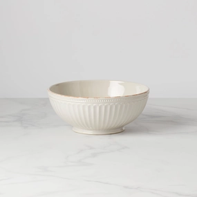 French Perle Groove White Medium Bowlthanksgiving decor ,thanksgiving centerpiece 