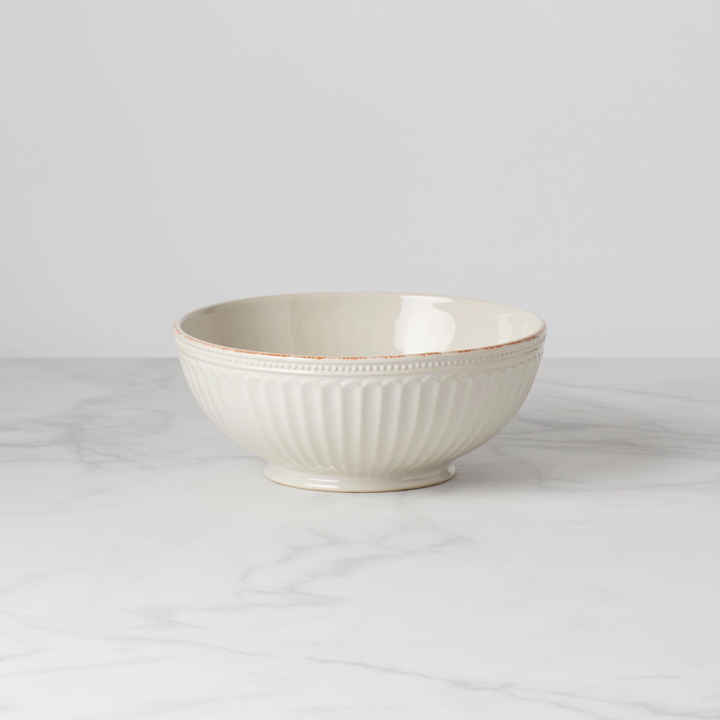 French Perle Groove White Medium Bowlafternoon tea dessert tray