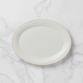 French Perle Groove White Platterthanksgiving decor ,thanksgiving centerpiece 