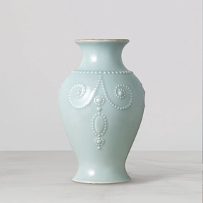 French Perle Ice Blue Bouquet Vasevalentine's day decorations ,valentine's centerpiece 