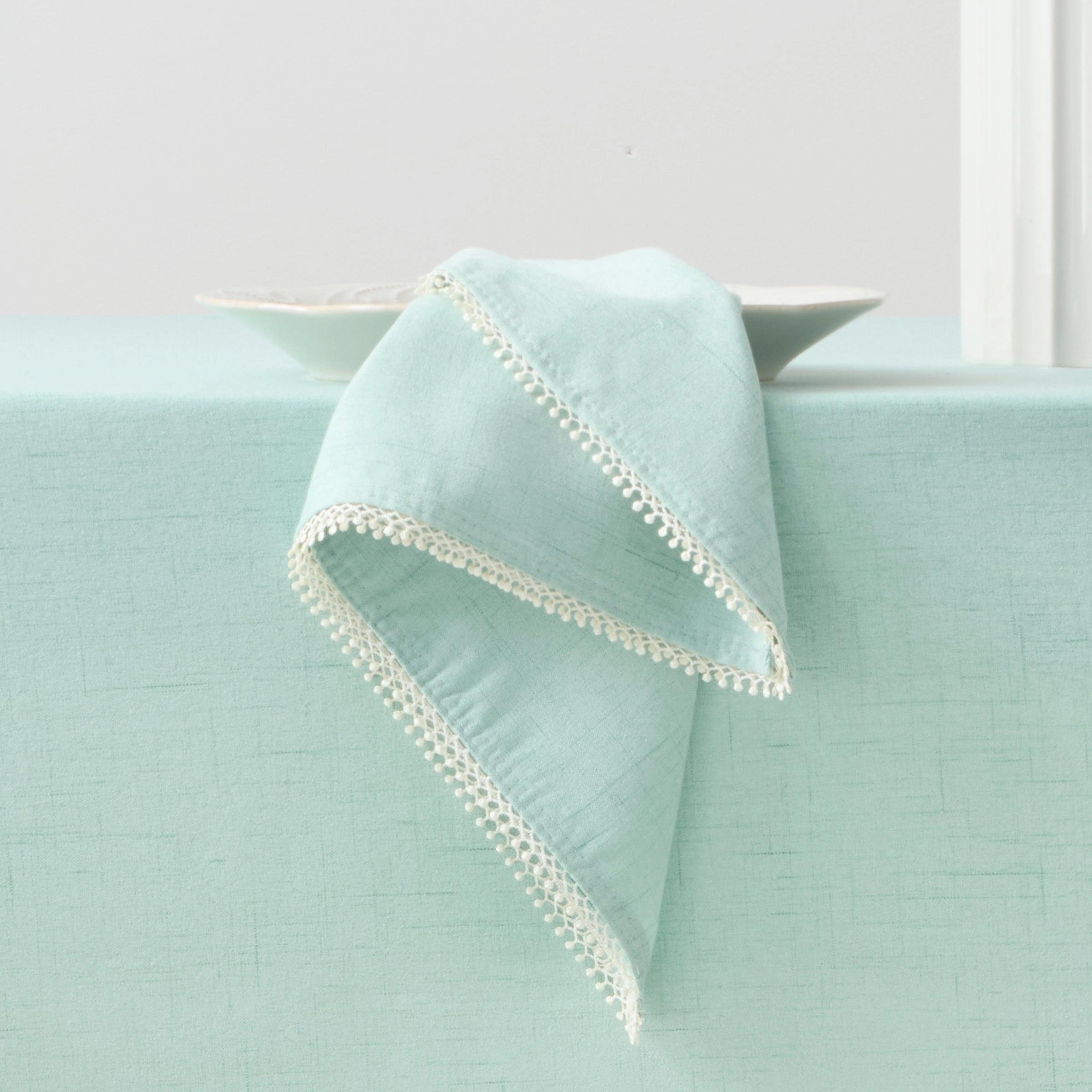 French Perle Ice Blue Napkin - 2 Packsummer decor ,outdoor summer decor 