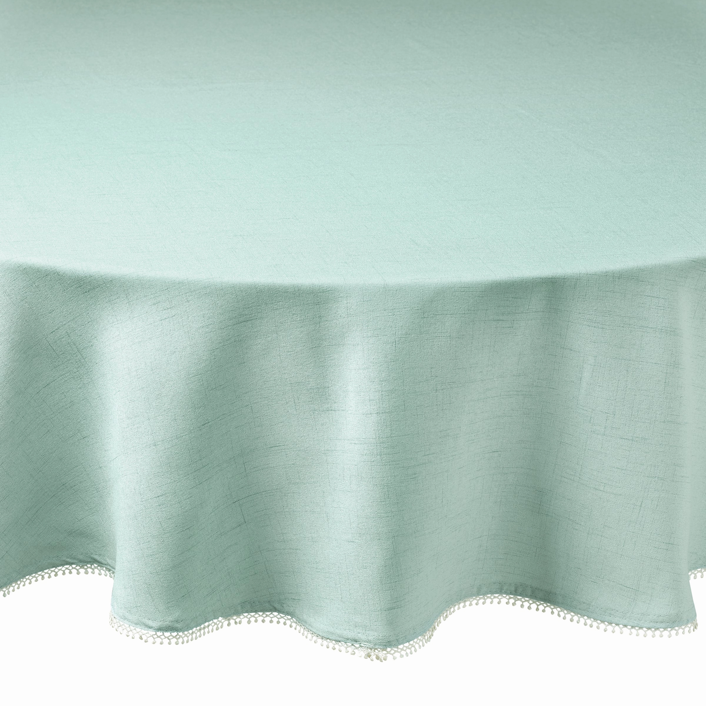 French Perle Ice Blue Round Tableclothmodern kitchen decor ,kitchen dinner set ,dinnerware 