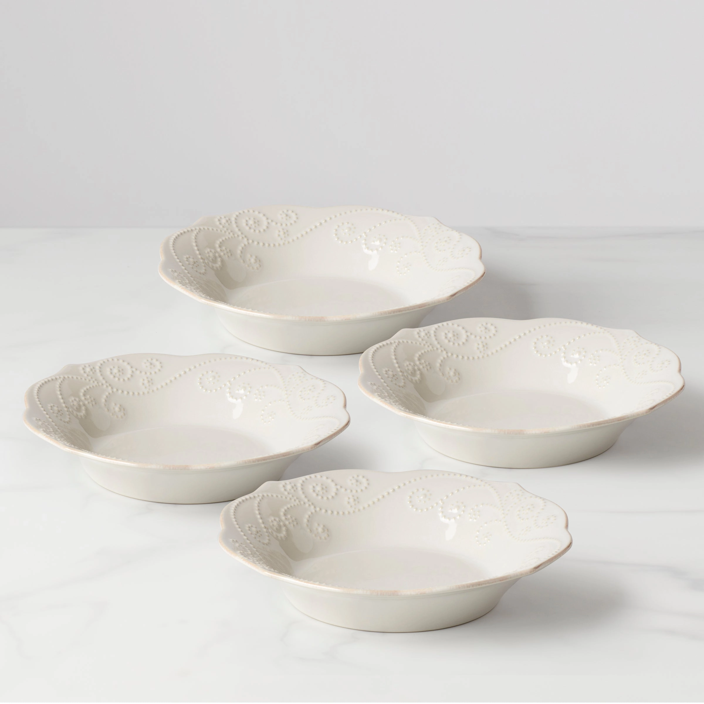French Perle Pasta Bowls - Set of 4modern kitchen decor ,kitchen dinner set ,dinnerware 