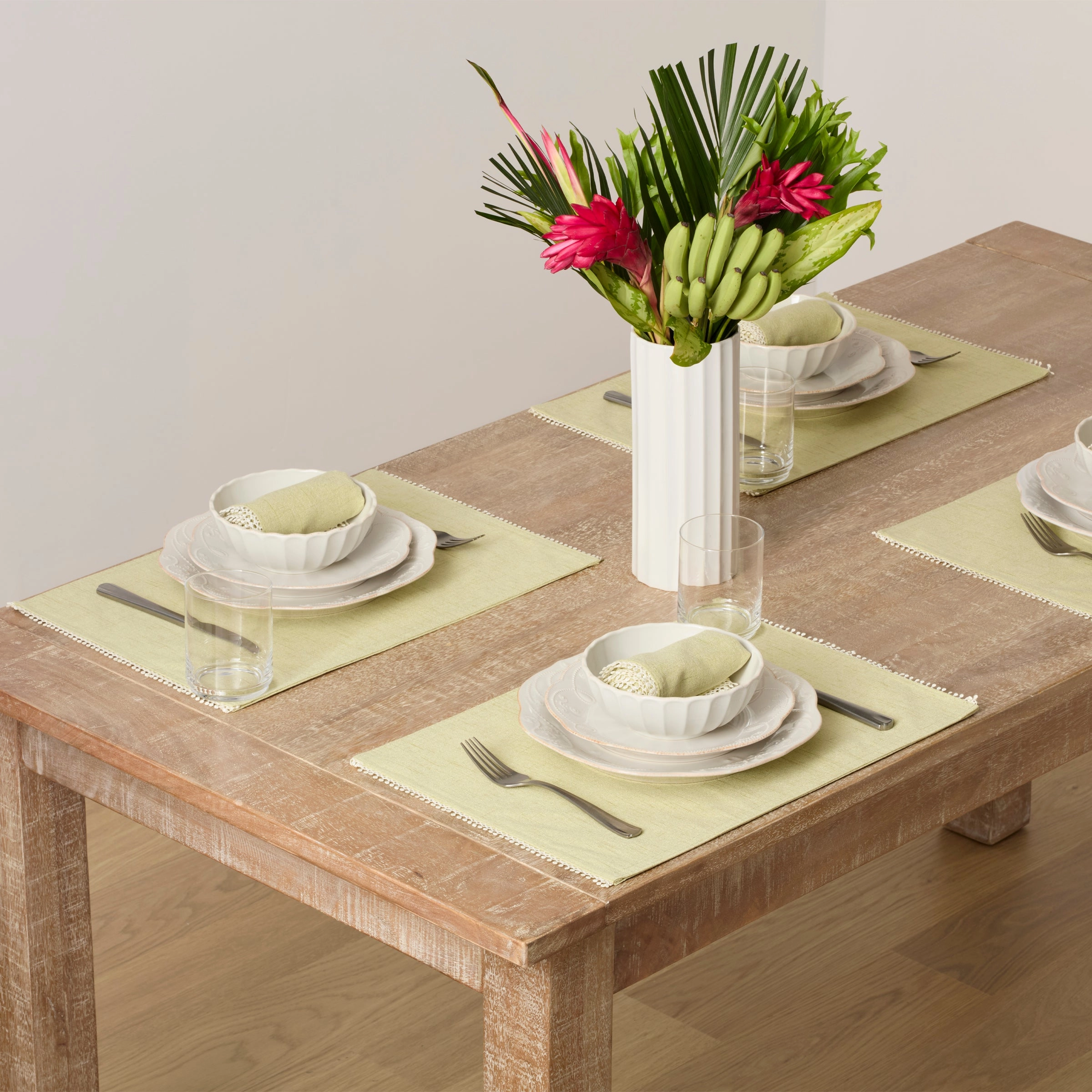 French Perle Pistachio Placematmodern kitchen decor ,kitchen dinner set ,dinnerware 