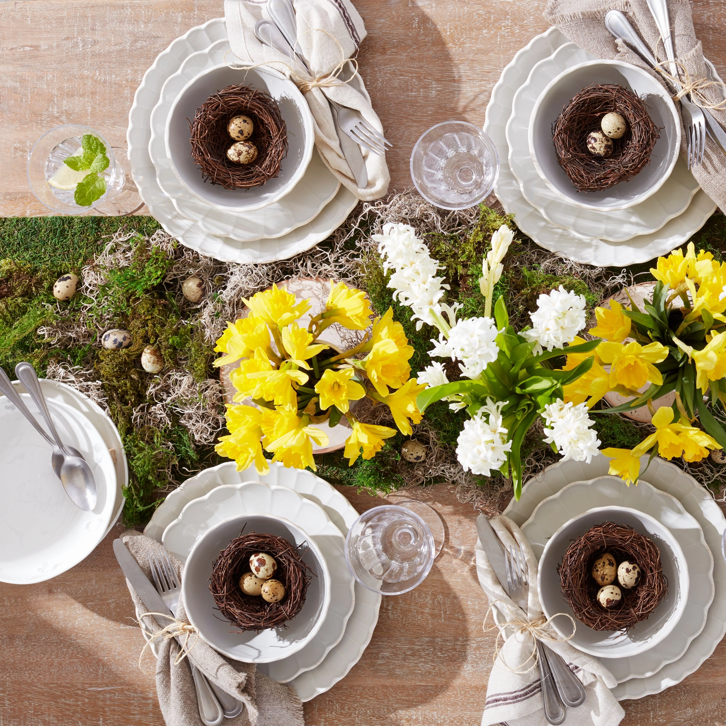 French Perle Scallop 12-Piece Dinnerware Set