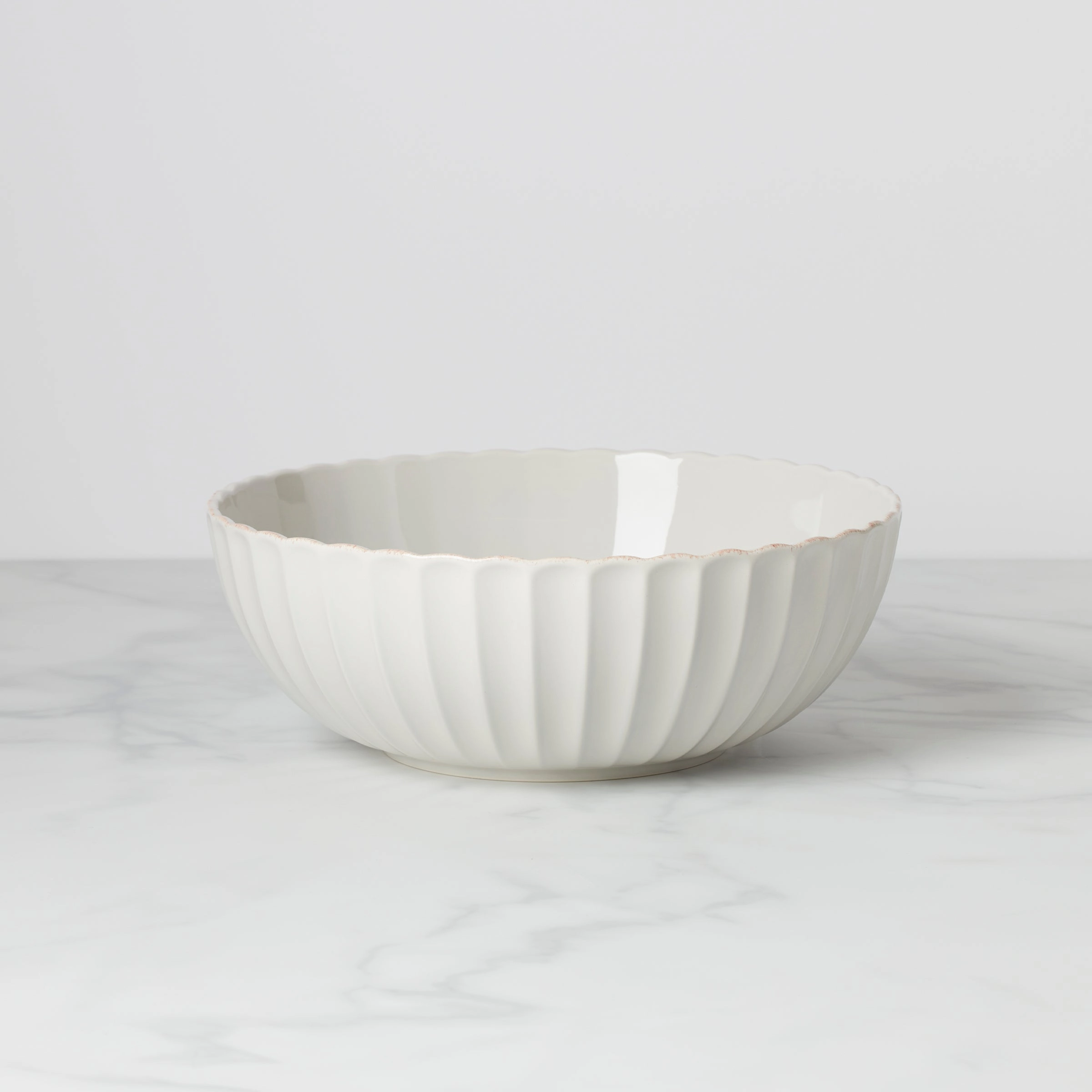 French Perle Scallop Serving Bowlmodern kitchen decor ,kitchen dinner set ,dinnerware 