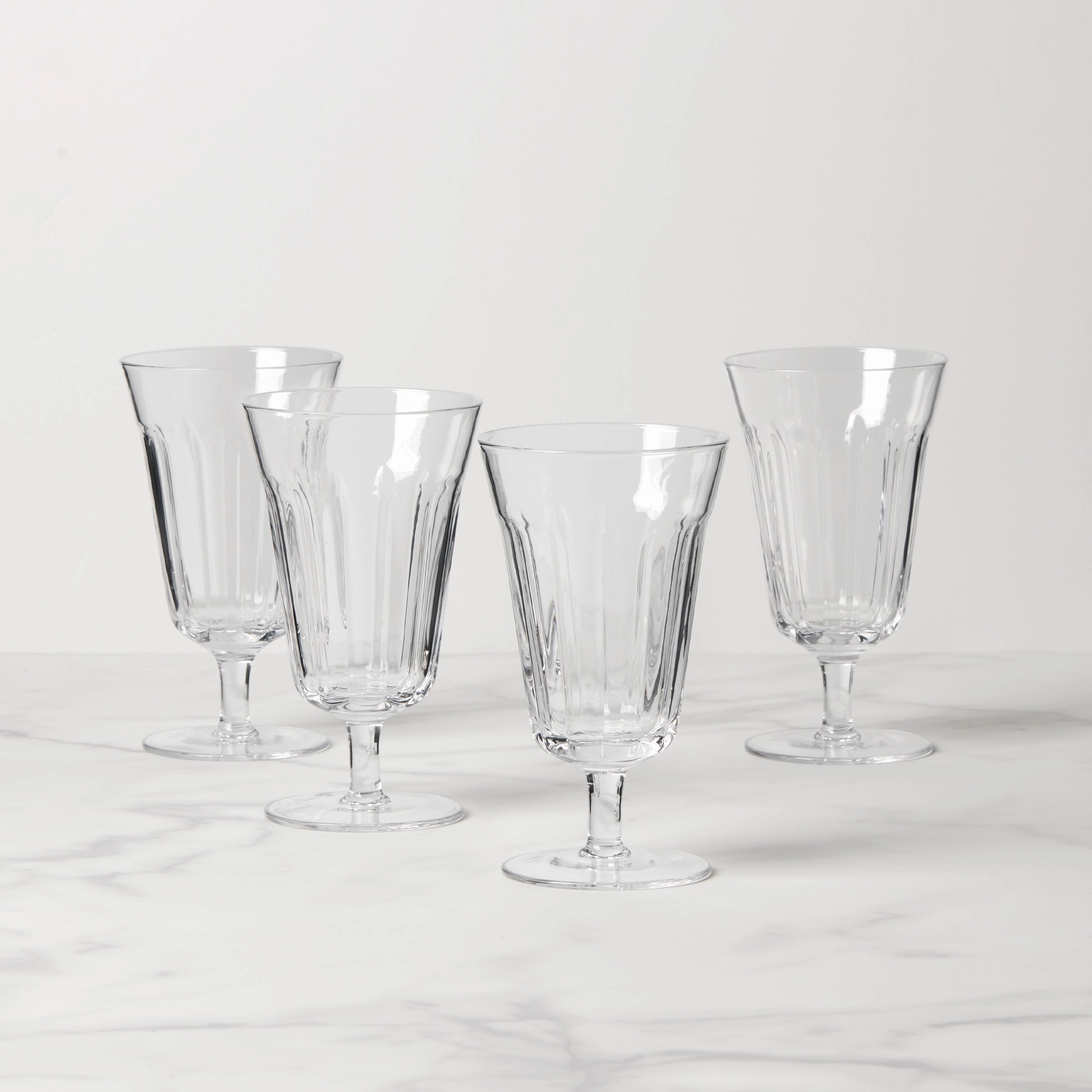 French Perle Tall Stem Glasses - Set Of 4valentine's day decorations ,valentine's centerpiece 