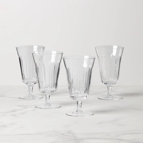 French Perle Tall Stem Glasses - Set Of 4valentine's day decorations ,valentine's centerpiece 