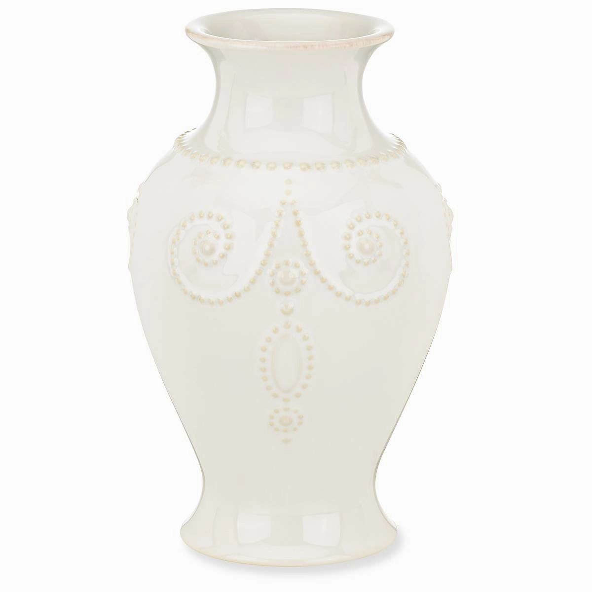 French Perle White Bouquet Vase