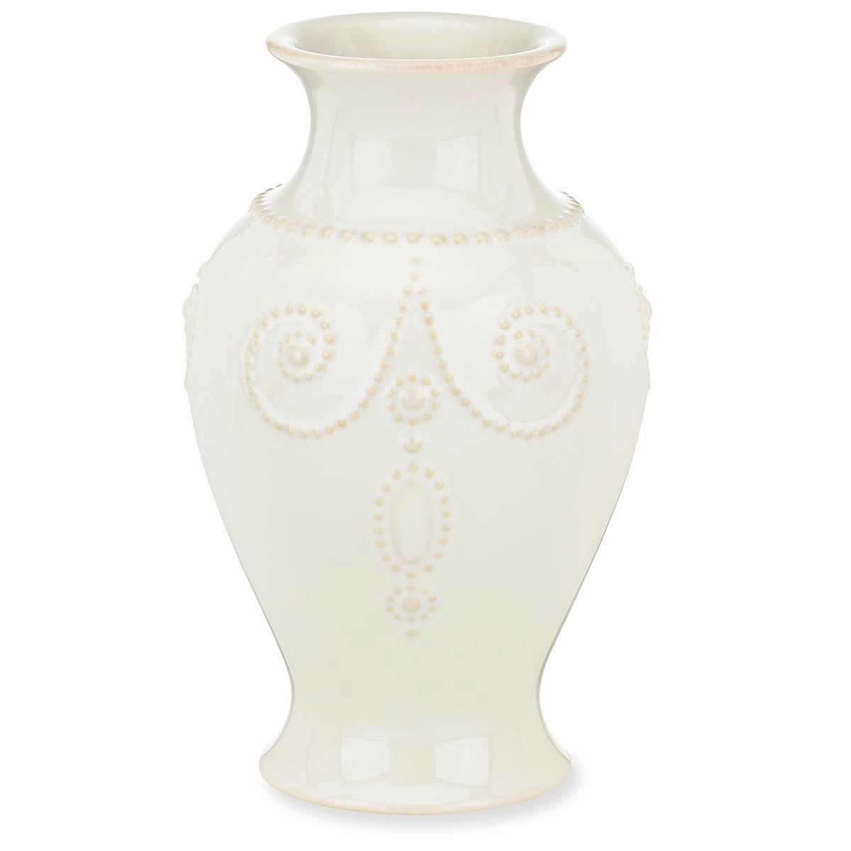French Perle White Bouquet Vase