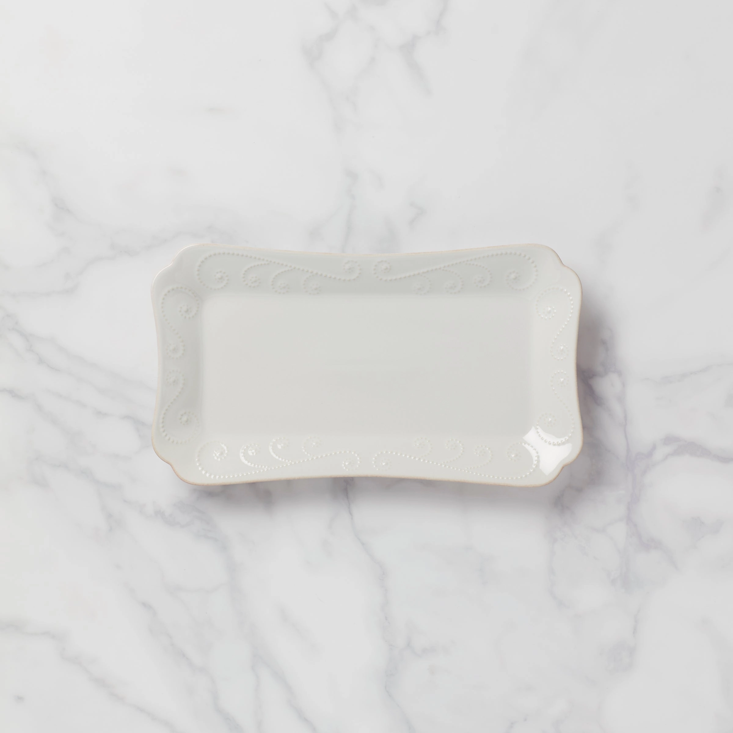 French Perle White Hors d'Oeuvres Trayafternoon tea dessert tray