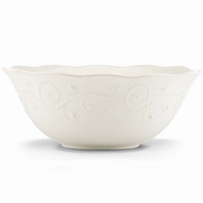 French Perle White Large Serving Bowleaster decorations ,easter centerpiece 