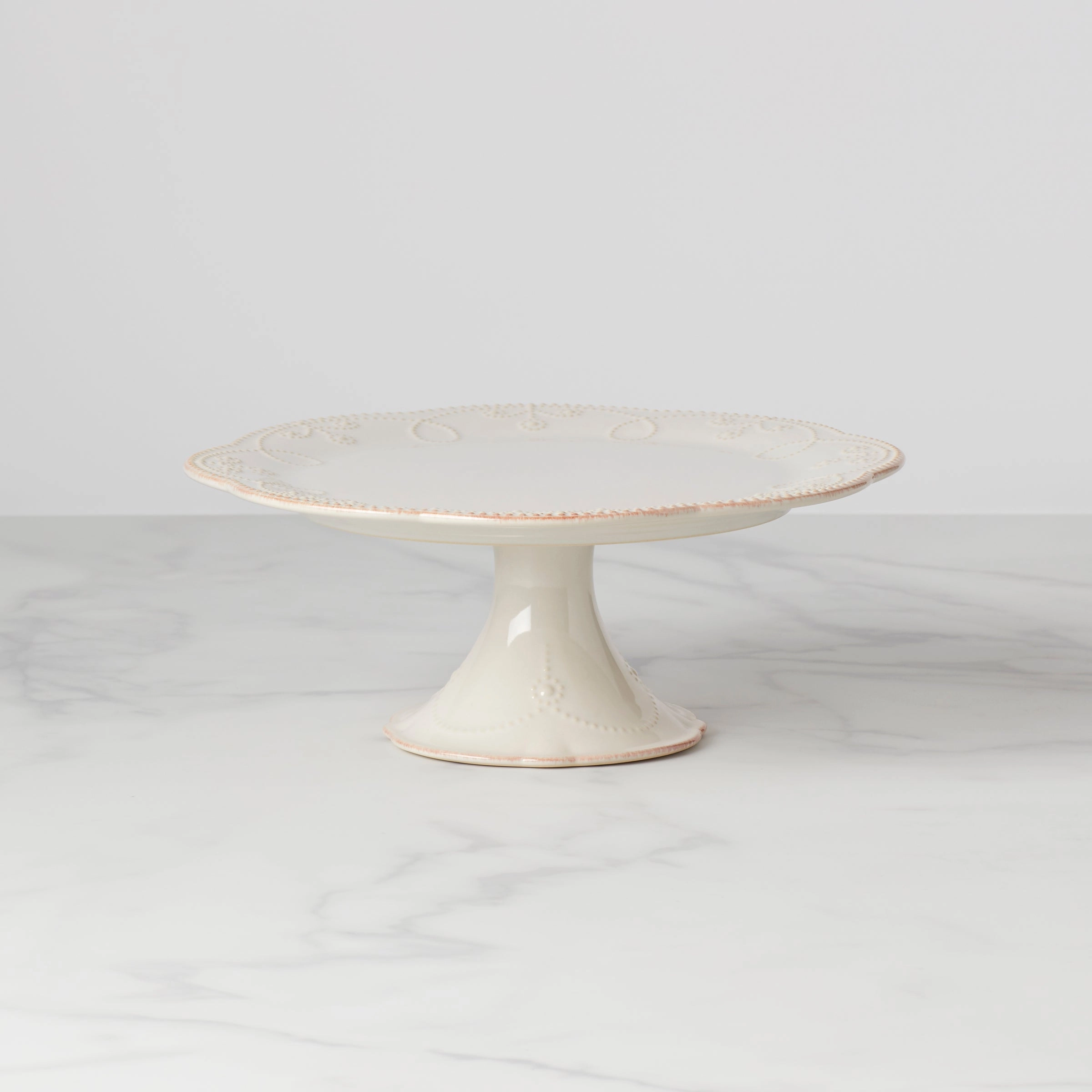 French Perle White Pedestal Cake Platethanksgiving decor ,thanksgiving centerpiece 