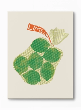 Fresh Limes Overprint, Canvasindoor decorative canvas print