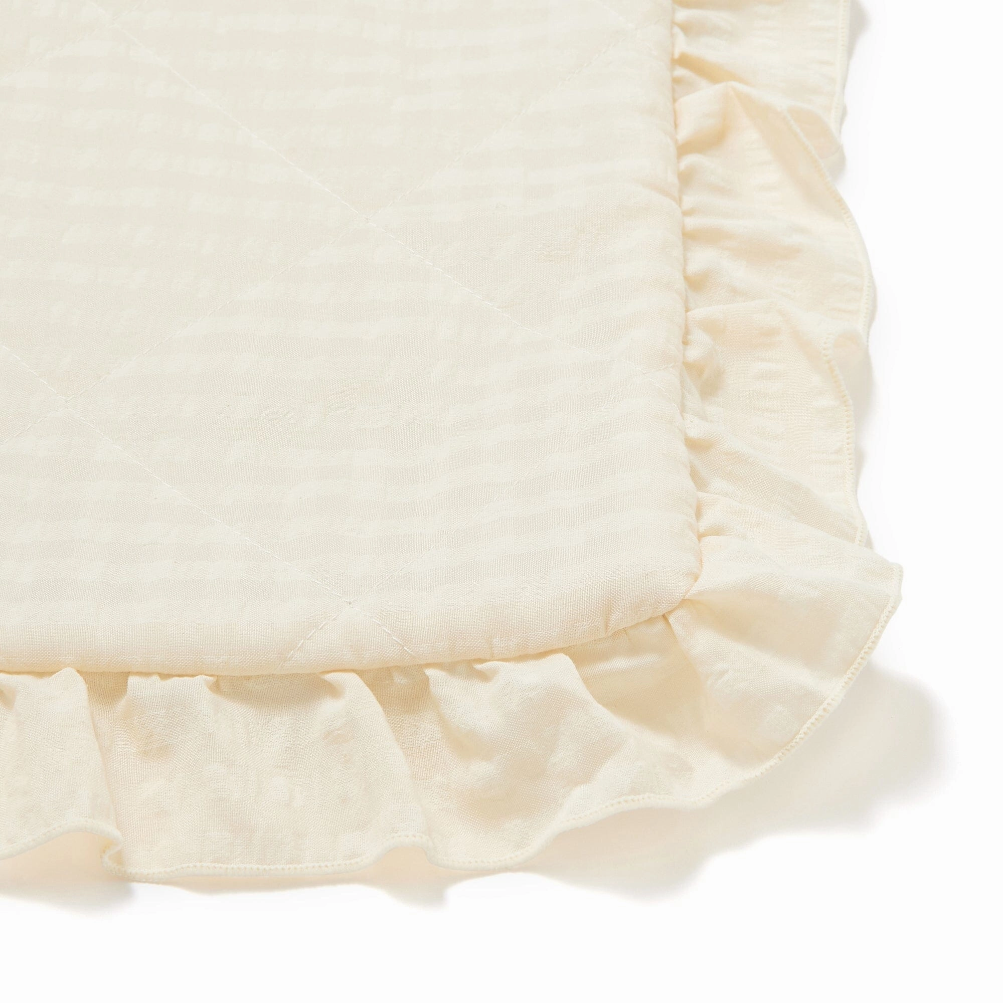 Frill Check Leisure Sheet 14001000 Beige