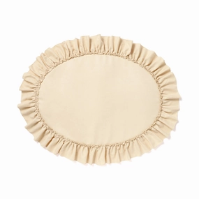Frill Oval Mat Ivorybedding sets ,throw blankets 