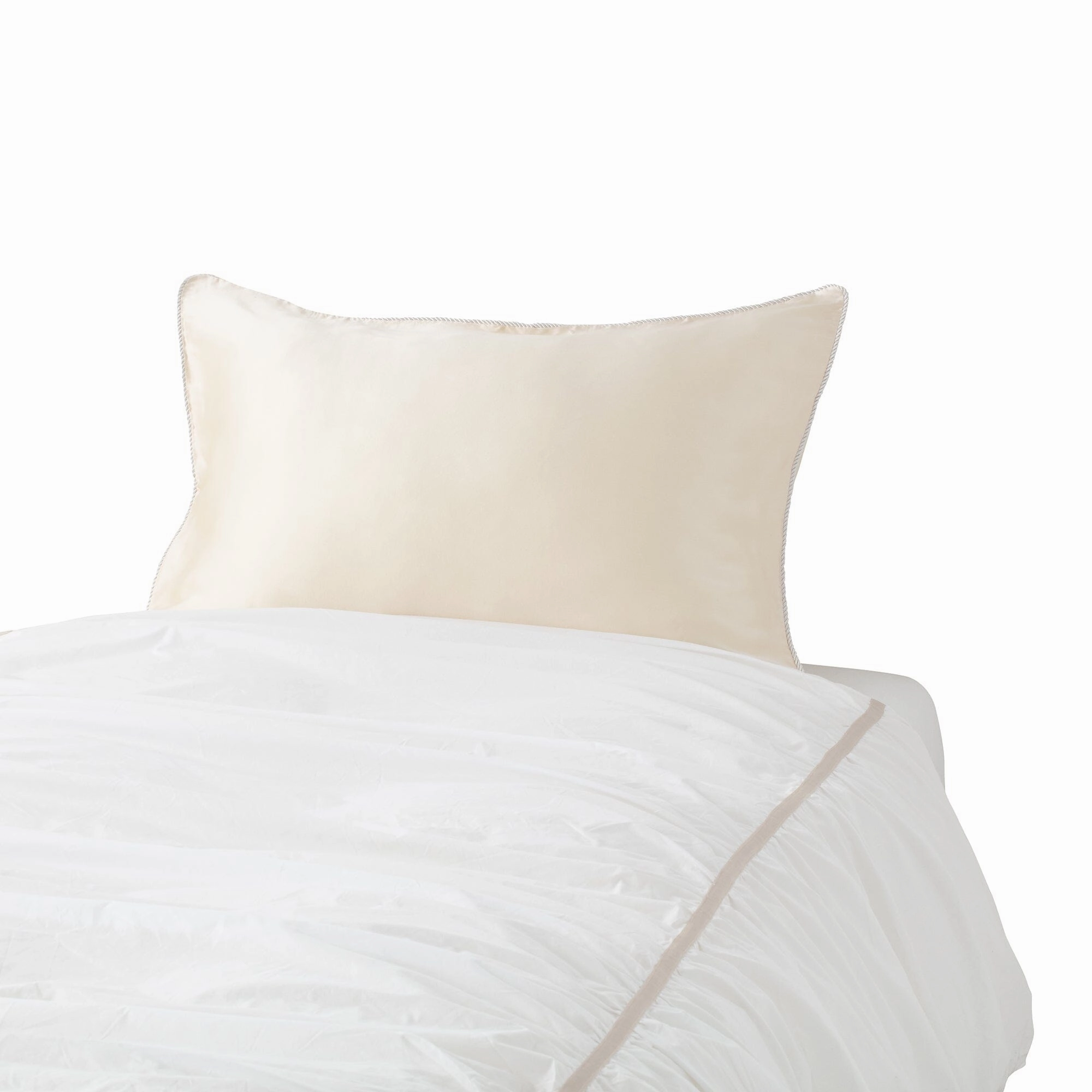Front Silk Pillow Case 500 X 700  Ivory