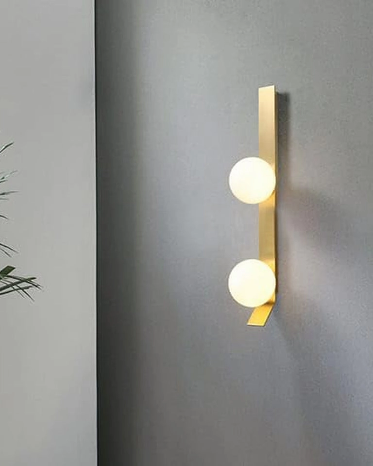 Frosted Glass Ball Wall Light