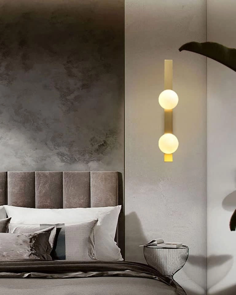Frosted Glass Ball Wall Light