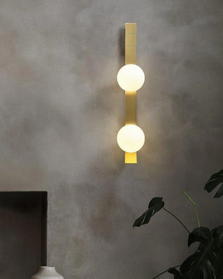 Frosted Glass Ball Wall Light