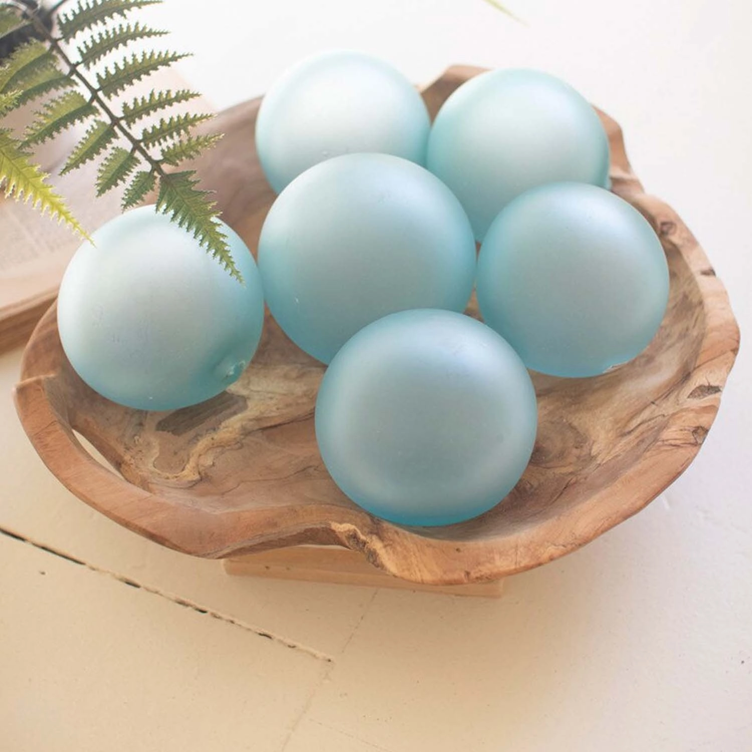 Frosted Recycled Glass Orb