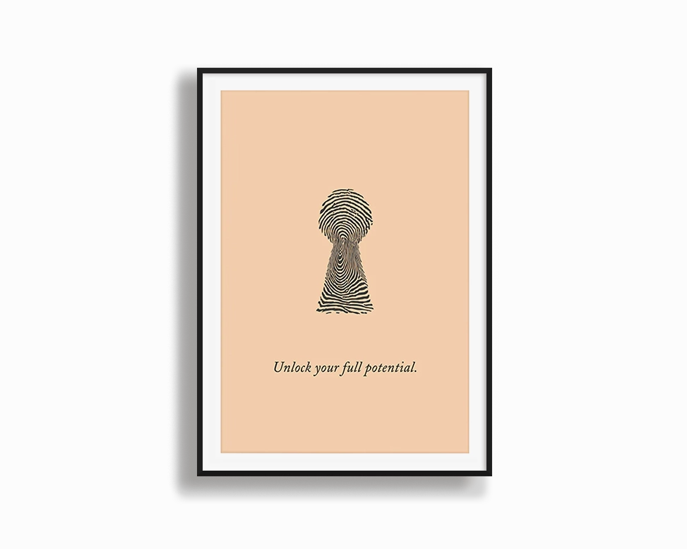 Full potential, unlocked 3modern abstract painting decor