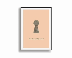 Full potential, unlocked 3modern abstract painting decor