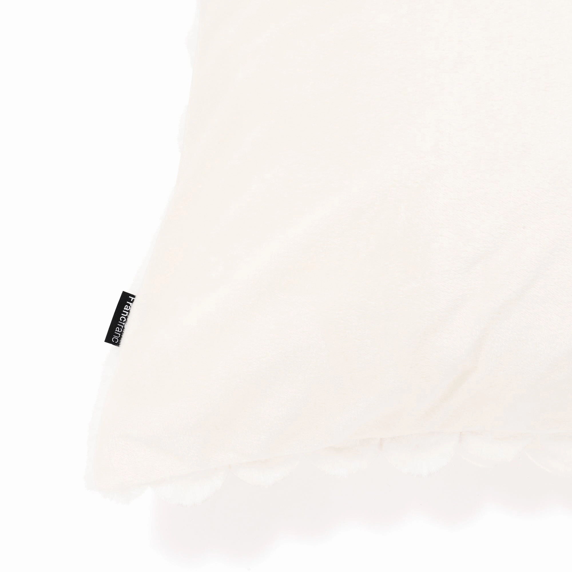 Fur Cushion Cover 450 X 450 Ivory