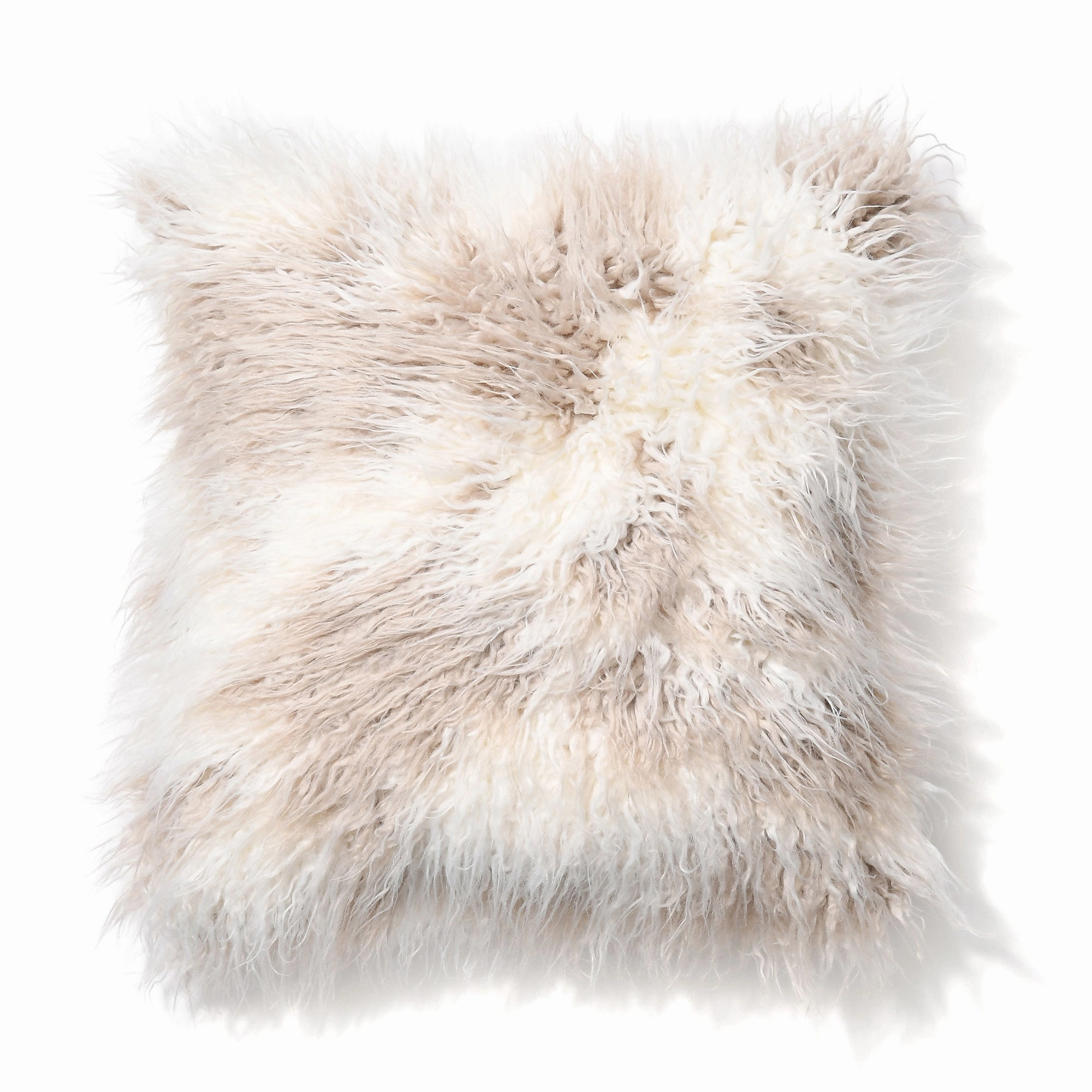 FUR-K CUSHION COVER 450 X 450 WHITE X BEIGEbedding sets ,throw blankets 