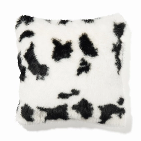 Fur L Cushion Cover 450 X 450 White X Blackbedding sets ,throw blankets 