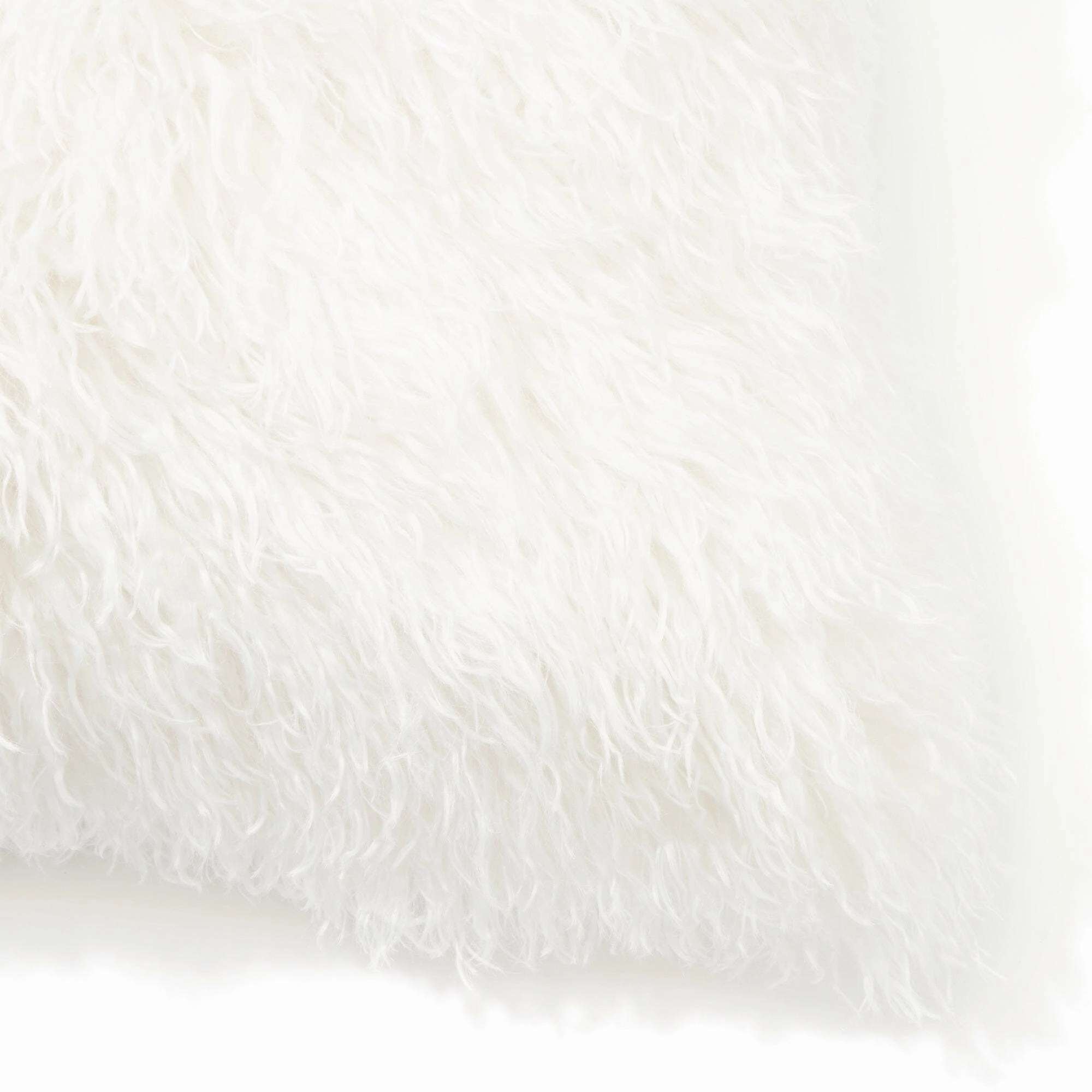 Fur P Cushion Cover 450 X 450 White