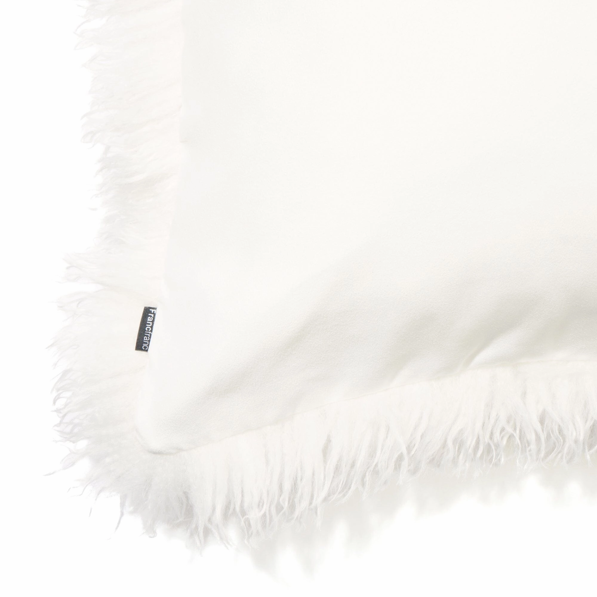 Fur P Cushion Cover 450 X 450 White