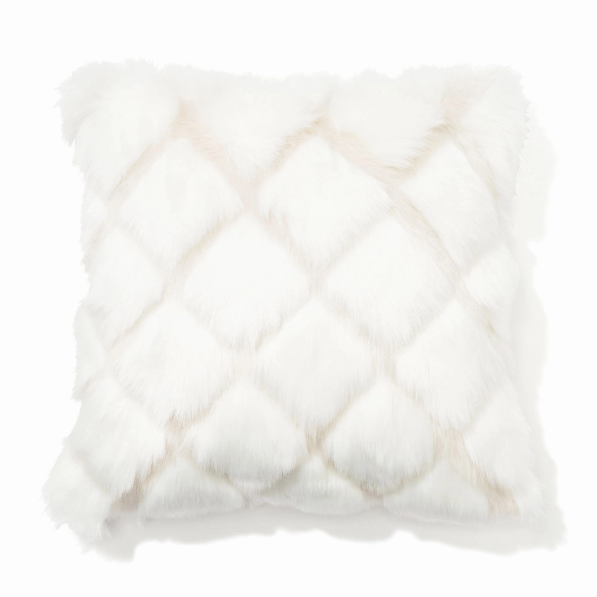 Fur Q Cushion Cover 450 X 450 White X Ivorybedding sets ,throw blankets 