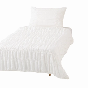 Fuwaro Cooling Futon Gathered Single Whitebedding sets ,throw blankets 