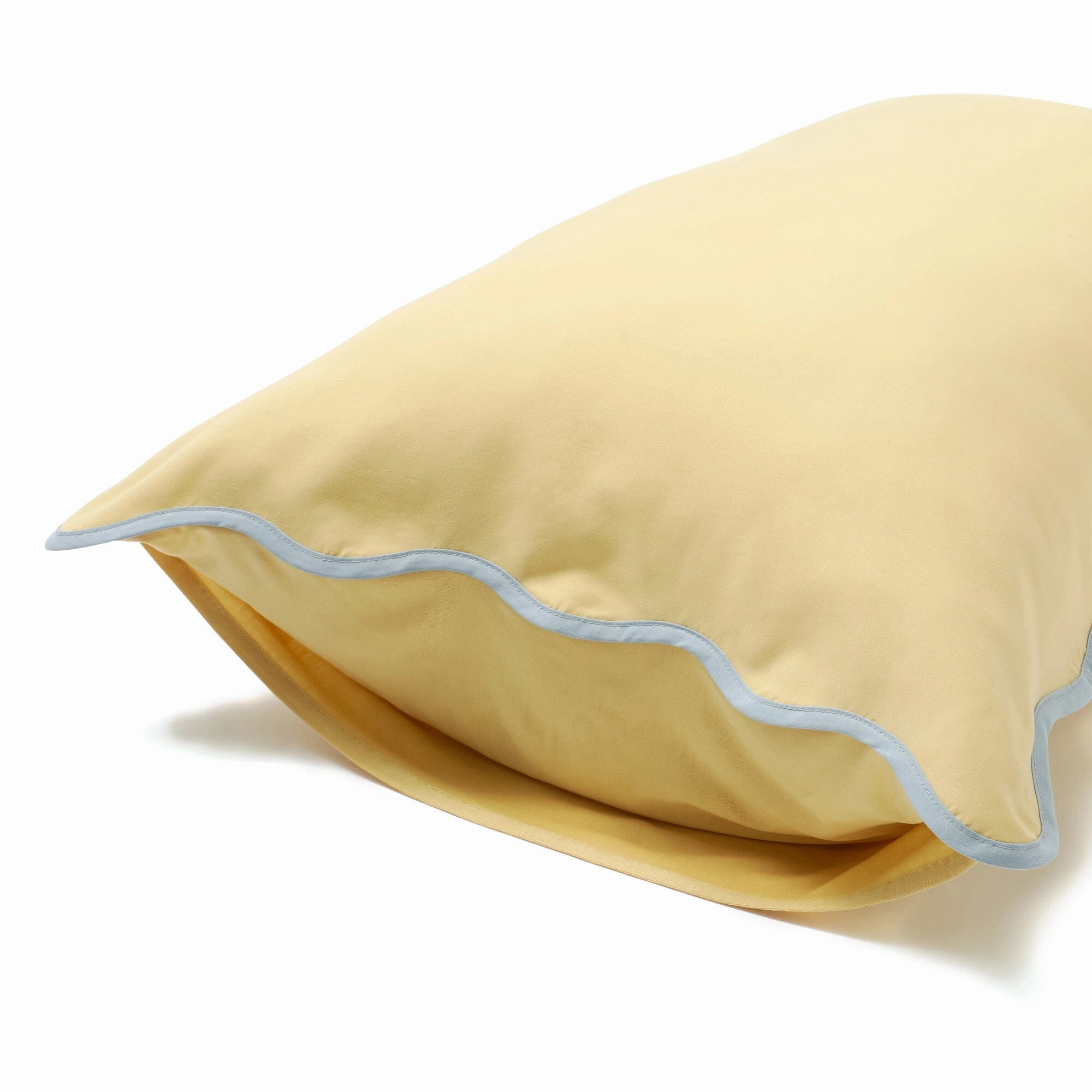 Fuwaro Cooling Pillow Cover Bicolor Wave 700 X 500 Yellow X Blue