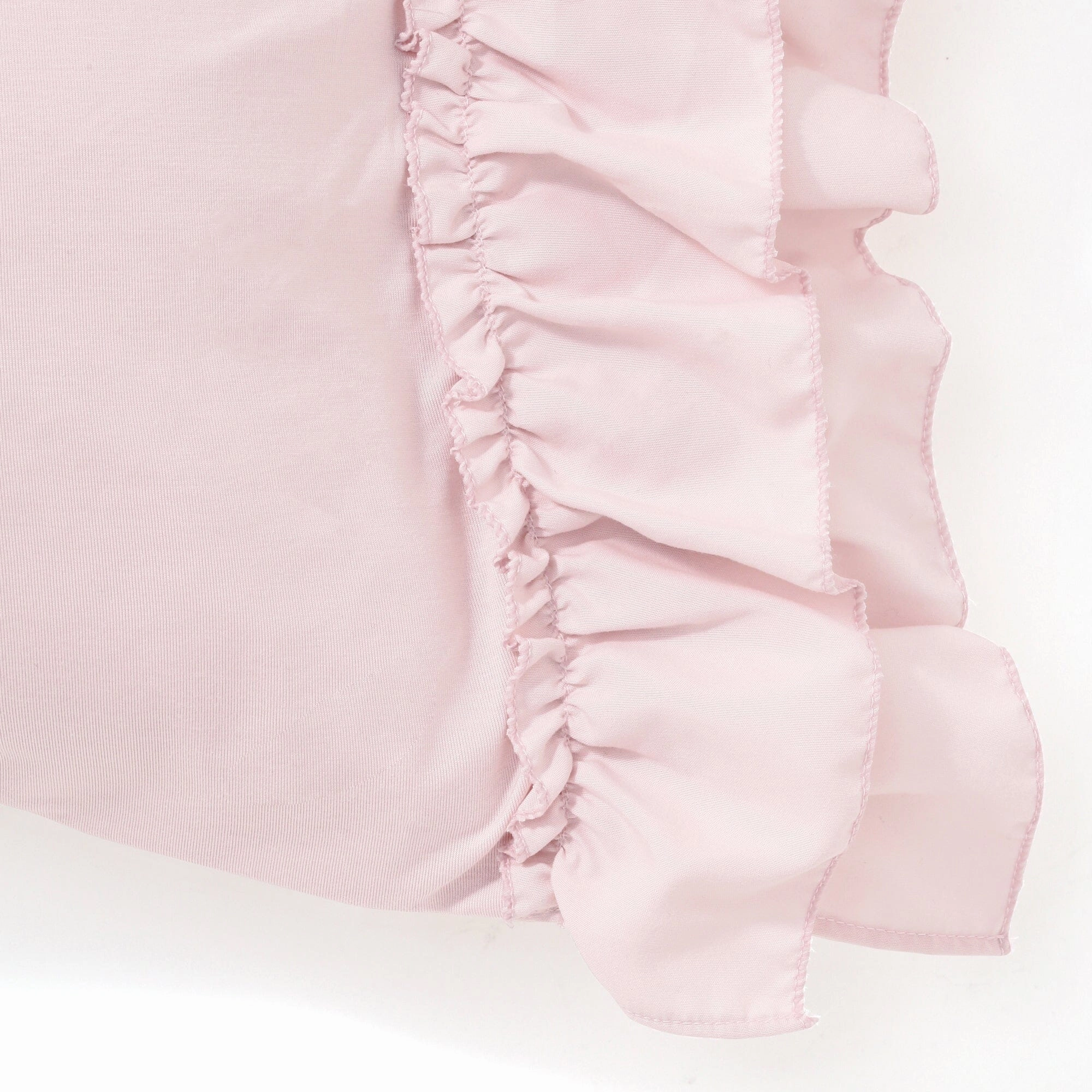 Fuwaro Cooling Pillow Cover Ruffle 700 X 500 Pink