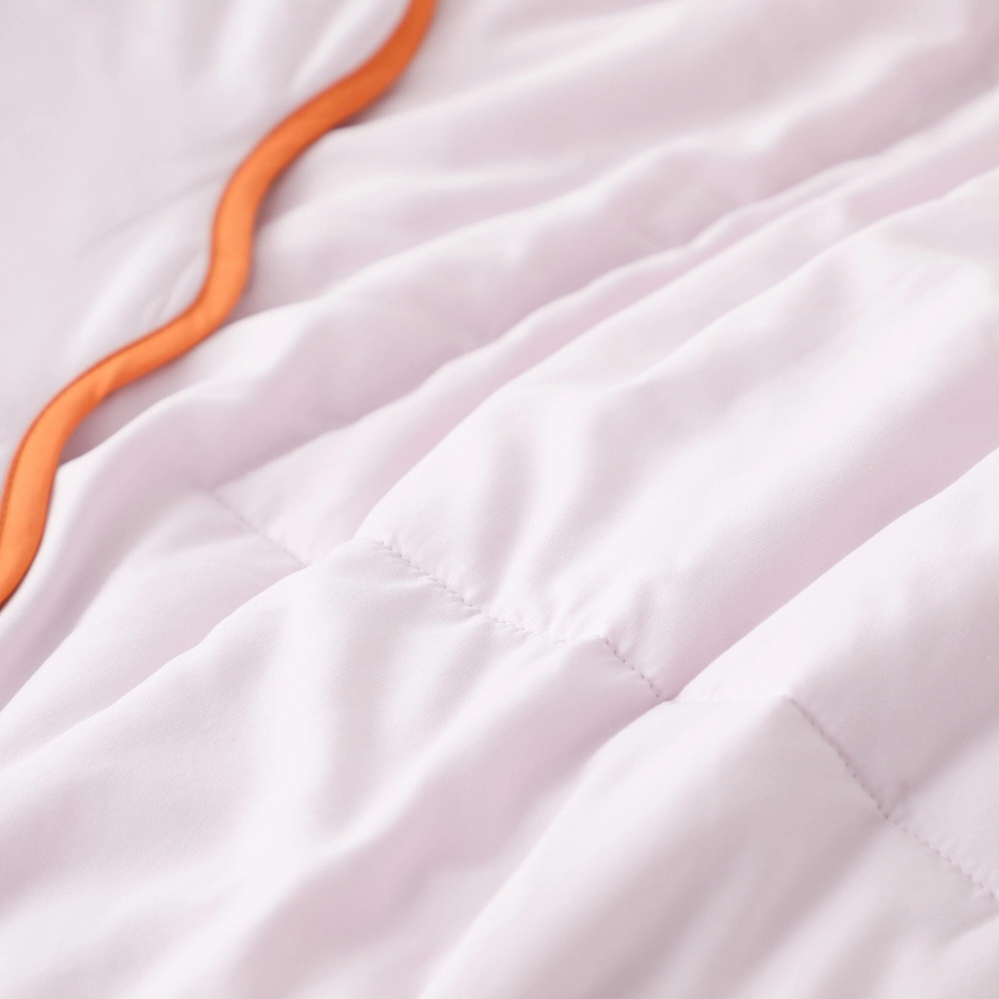 Fuwaro Cooling Quilt Bicolor Wave Double Pink X Orange
