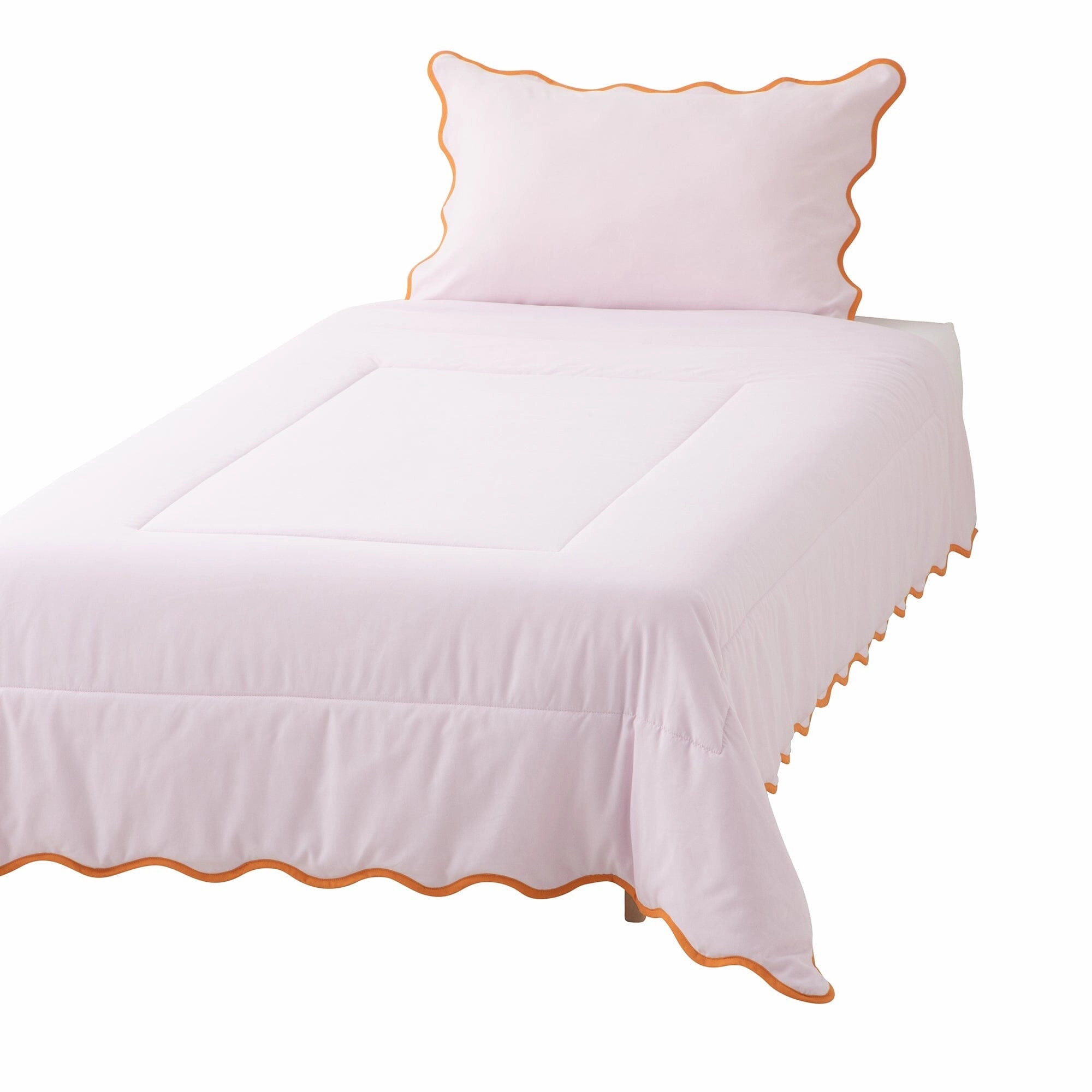 Fuwaro Cooling Quilt Bicolor Wave Double Pink X Orangebedding sets ,throw blankets 