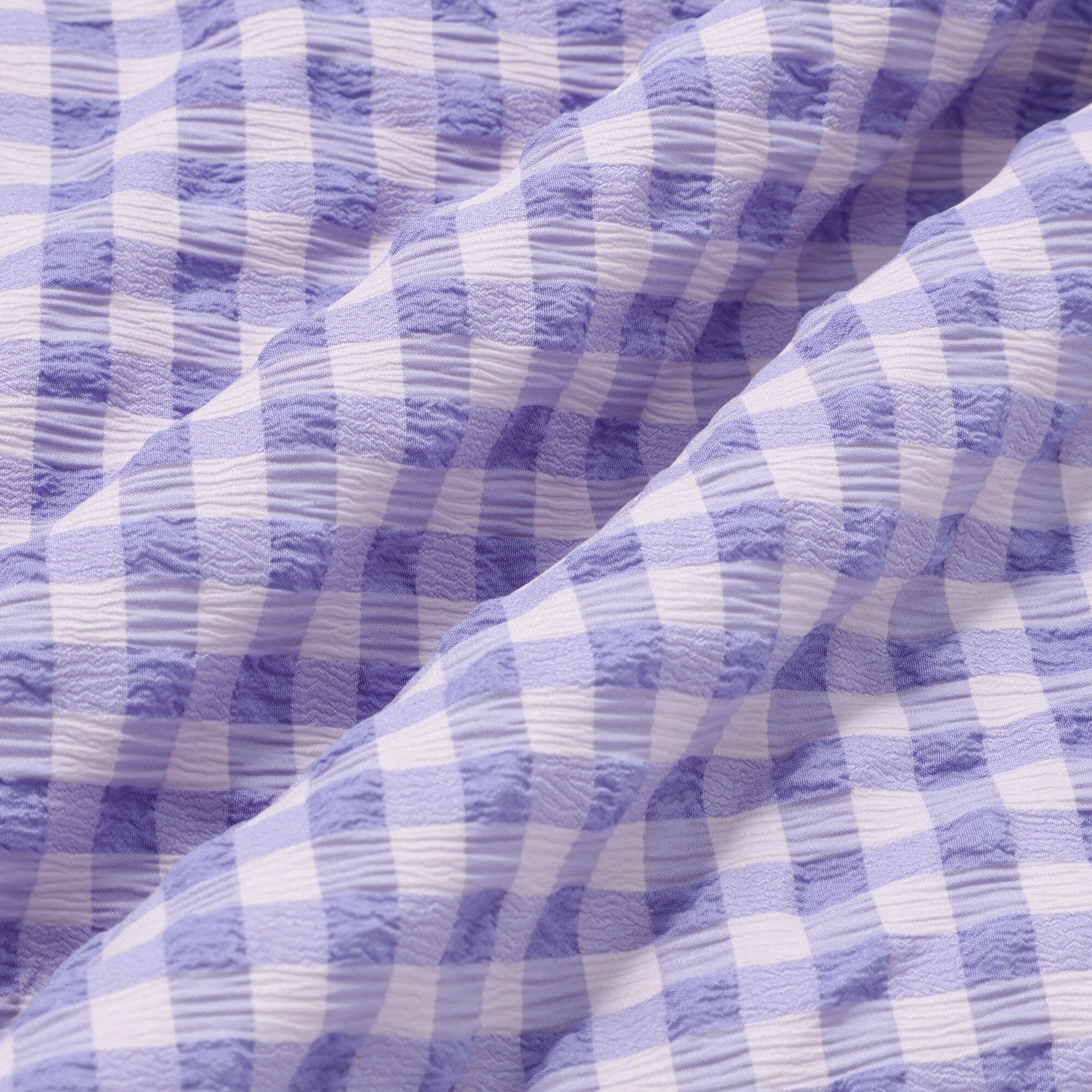 Fuwaro Cooling Quilt Frill Check Single Pink X Purple