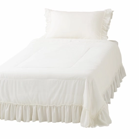 Fuwaro Cooling Quilt Frill Double Whitebedding sets ,throw blankets 
