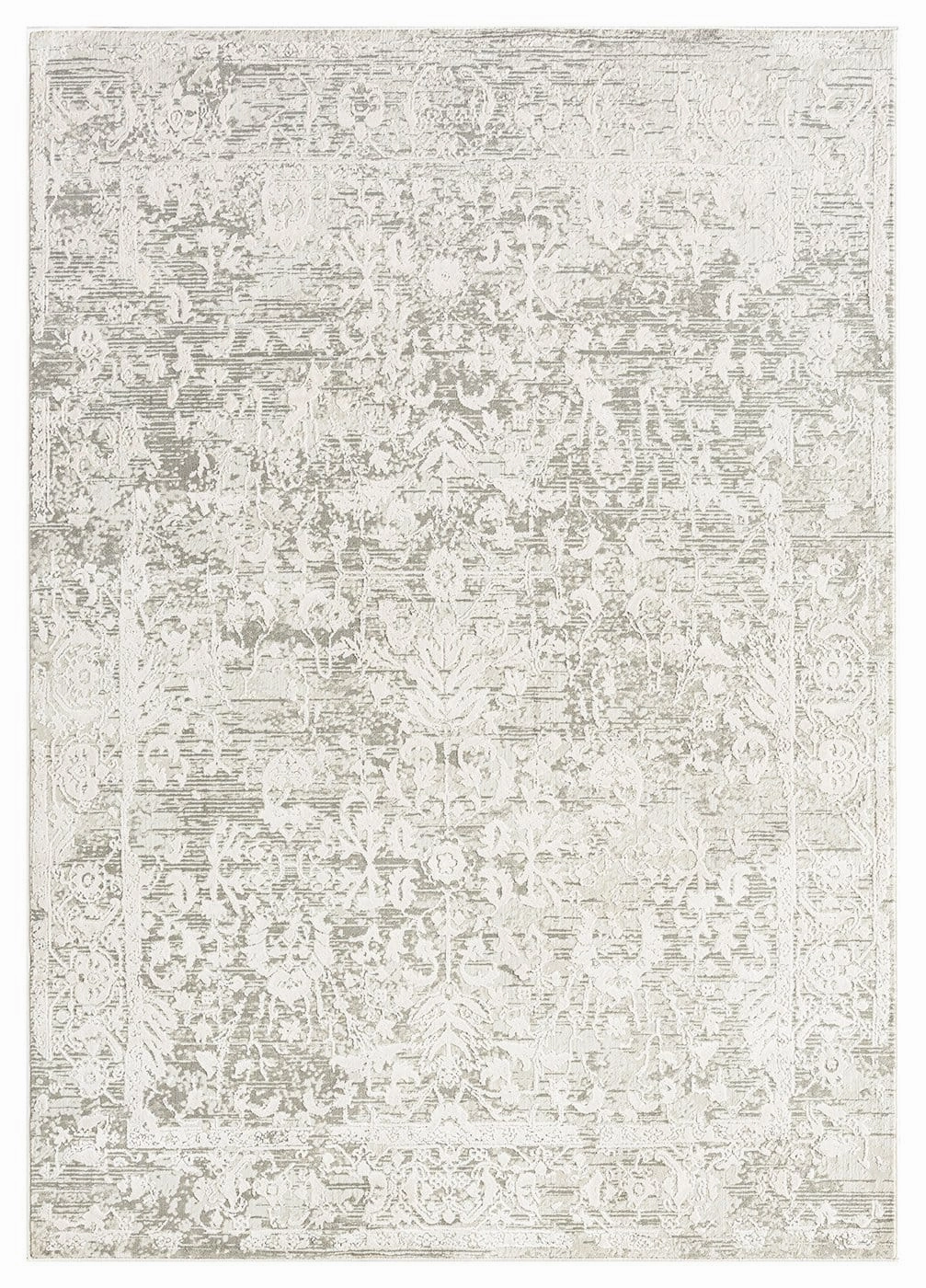 Gabriella Grey and Ivory Distressed Floral Rug *NO RETURNS UNLESS FAULTYmodern color block patchwork rug