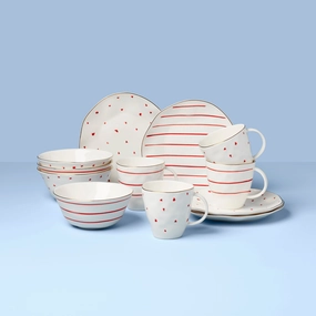 Garnet Bay 12-Piece Dessert Setvalentine's day decorations ,valentine's centerpiece 