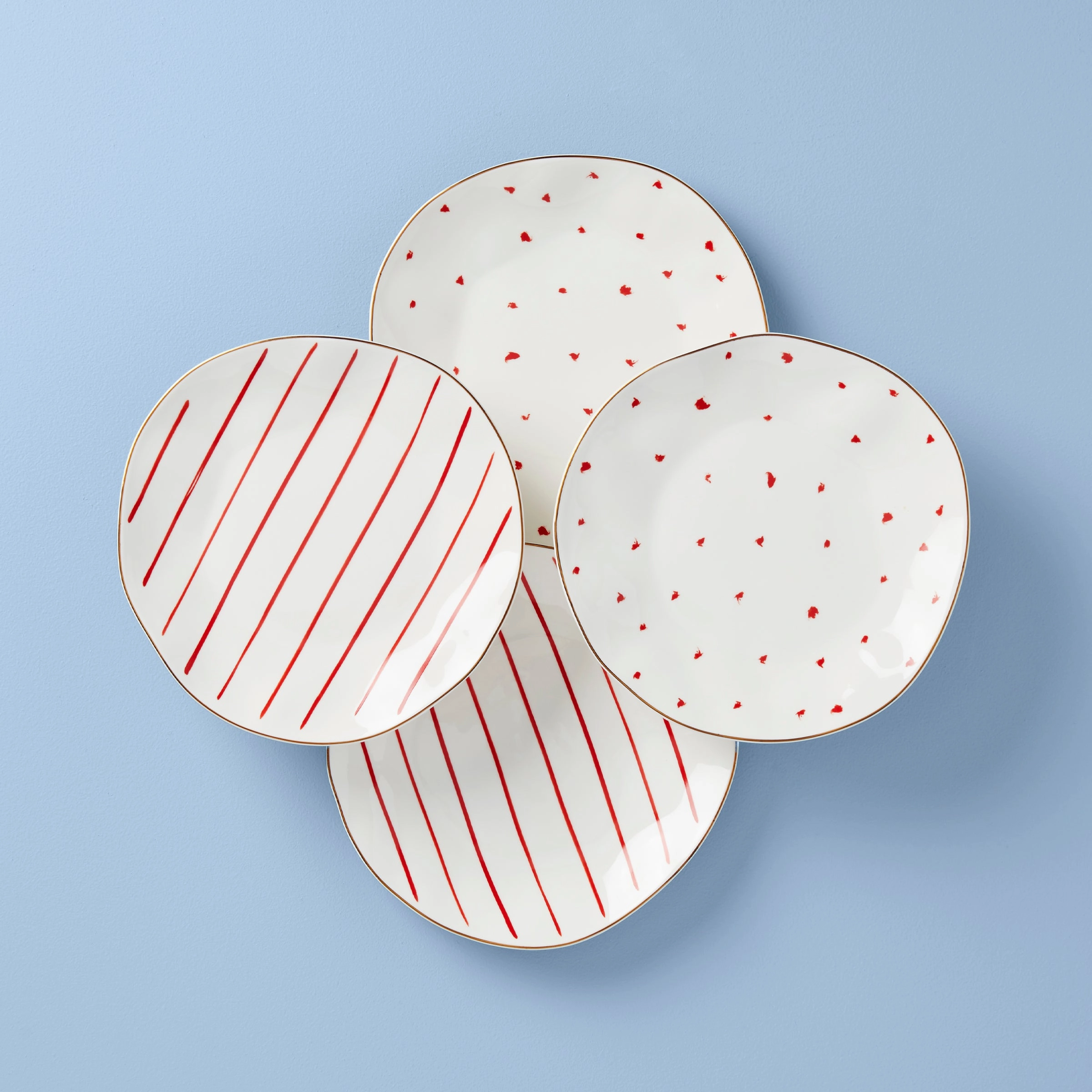 Garnet Bay 4-Piece Dessert Setvalentine's day decorations ,valentine's centerpiece 