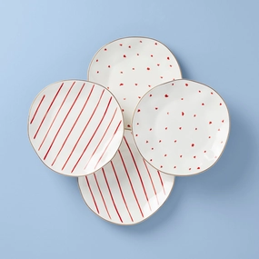 Garnet Bay 4-Piece Dessert Setvalentine's day decorations ,valentine's centerpiece 
