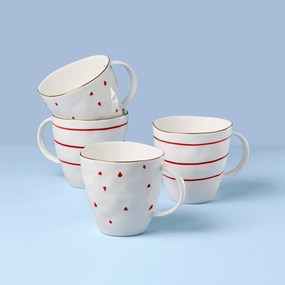 Garnet Bay Mugs - Set of 4modern kitchen decor ,kitchen dinner set ,dinnerware 