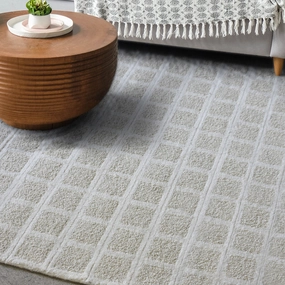 Genevieve Modern Cream Rugmodern color block patchwork rug