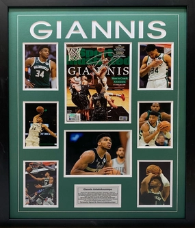 Giannis Antetokounmpo Hand Signed Poster - Framedhandmade souvenirs
