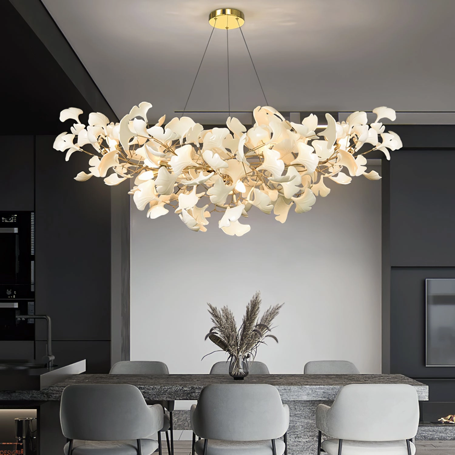 Gingko Chandelier B