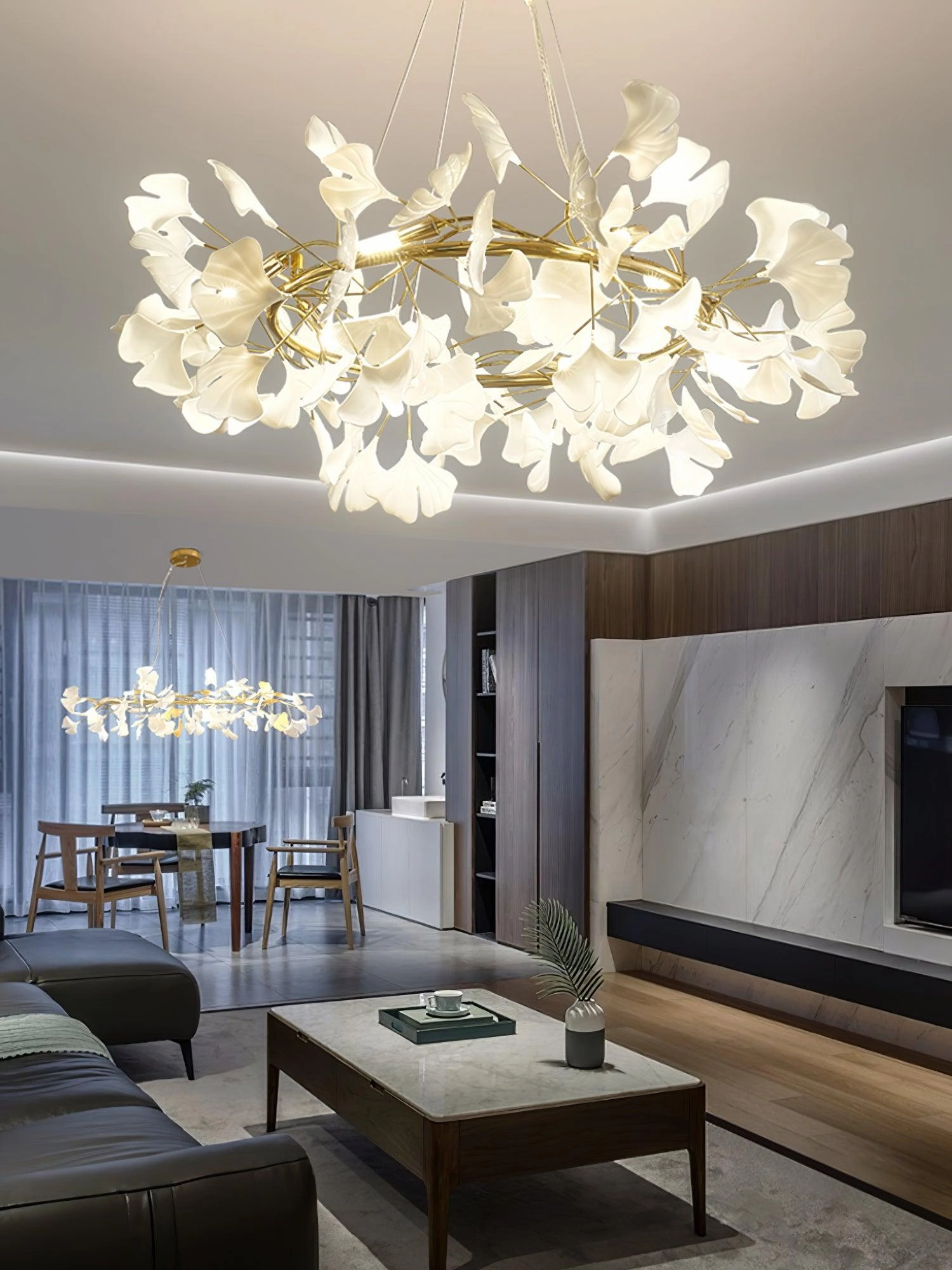 Gingko Chandelier M