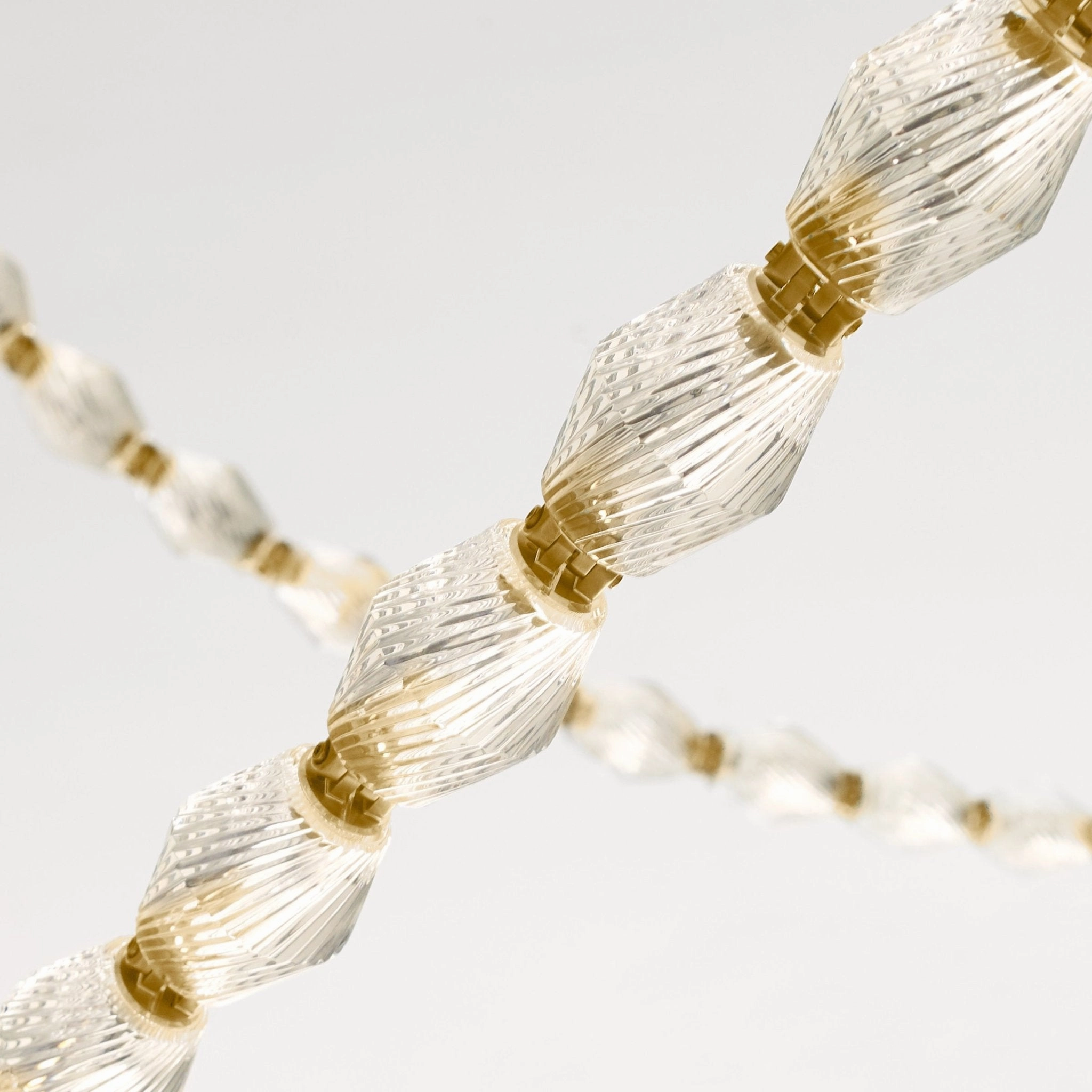 Glass Chain Chandelier